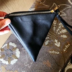 Small triangle wristlet